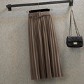 Mid-length A-line Mori Girl Pleated High Waist Skirt