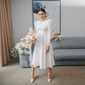Elegant White Women's Banquet Dress