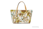 Tory Burch (144081) Emerson Small Climbing Palms Printed Canvas Tote Handbag