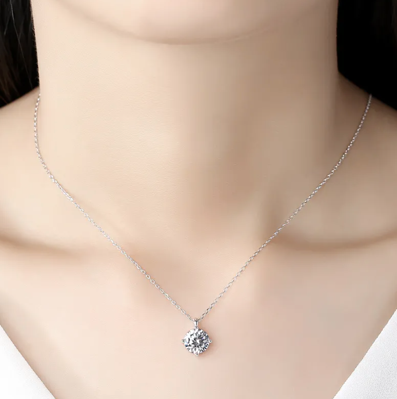 Elegant 925 Sterling Silver Women's Necklace