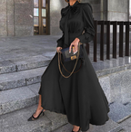 Elegant Women's Long-sleeved Dress